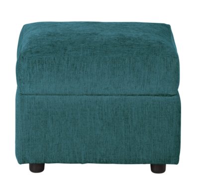 HOME - Tessa - Fabric Footstool - Teal